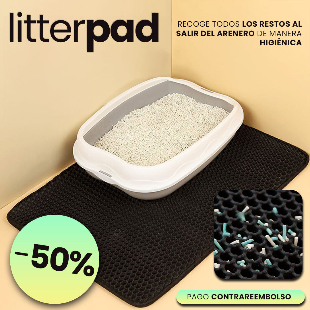 LITTERPAD® Alfombrilla Para Residuos de Gato