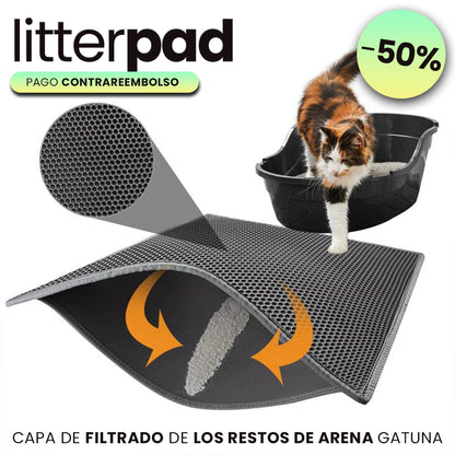LITTERPAD® Alfombrilla Para Residuos de Gato