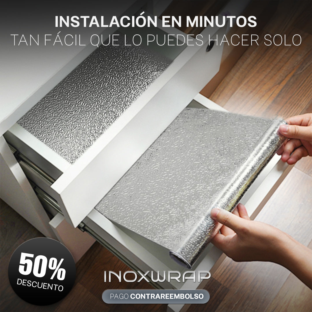 INOXWRAP® Vinilo de Cocina (3 metros)